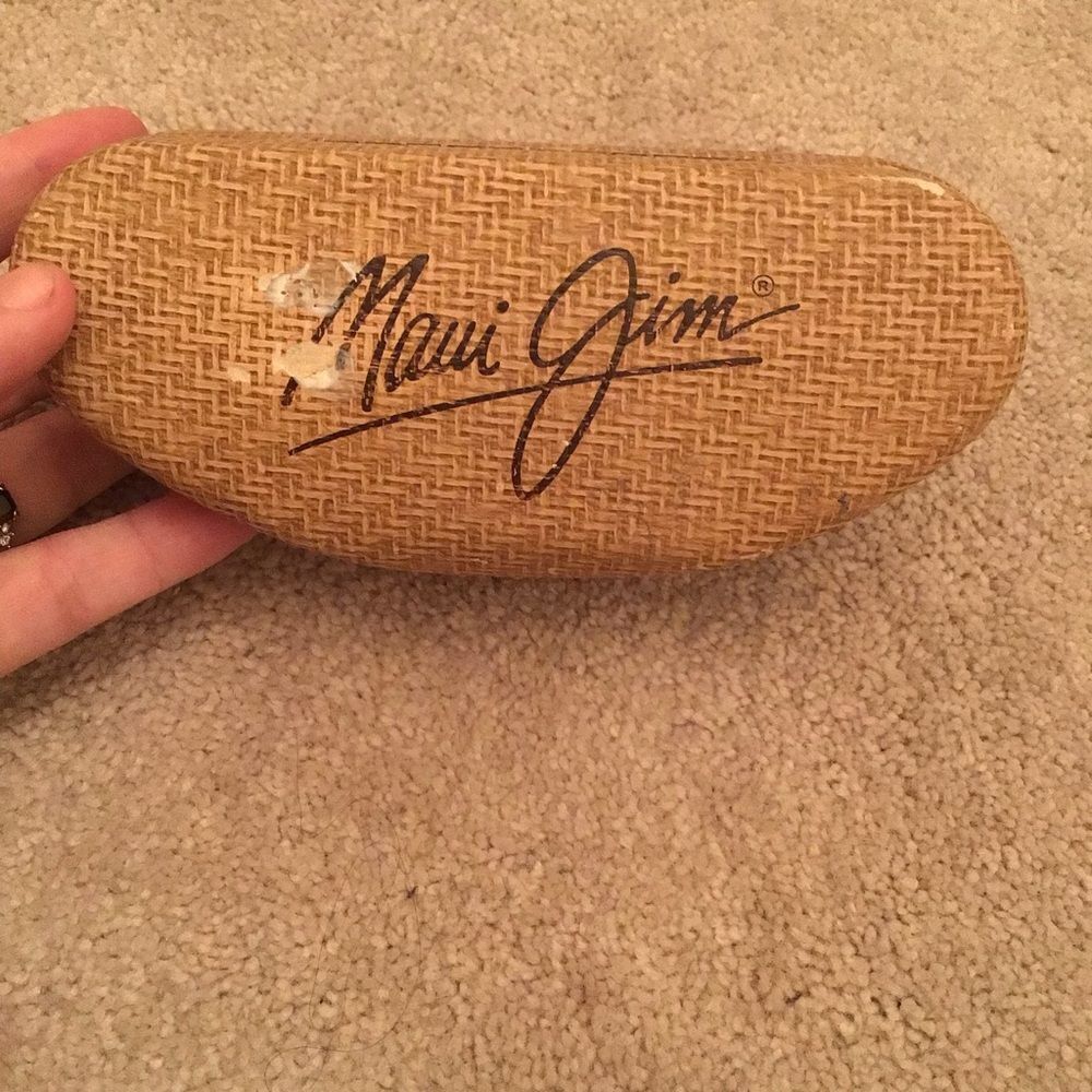 Maui Jim Hardshell Tan Sunglasses Case